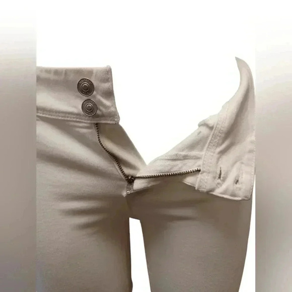Hudson Midrise Collin Skinny White Jeans BNWT Size 26 - Picture 5 of 12